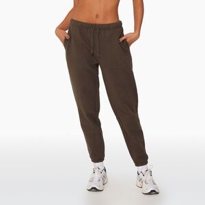 SET Active HEAVYWEIGHT SWEATS DRAWSTRING SWEATPANTS - BROWNSTONE Size SBrownston